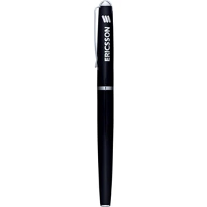 Oxford - Black Color, Roller Ball Pen With Brass Cap And Barrel, Black Ink Cartridge