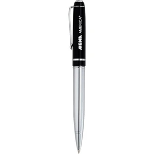 Allegro - Twist Action Ballpoint Pen With Brass Barrel And Black Ballpoint Ink Cartridge