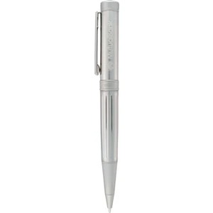 Cutter & Buck (r) Midlands - Twist Action Pen With Brass Cap And Barrel, And Black Ink. Silver