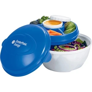 Cool Gear (r) - Deluxe Salad Kit With Freezable Gel Tray That Keeps Your Salad And Dressing Cold