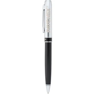 Balmain (r) Parisian - Retractable Twist Action Ballpoint Pen, 5.5" X .4" Diameter. Black Ink