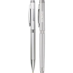 Colonnade (tm) - Brass Pen Set With Contemporary Upper And Lower Barrel