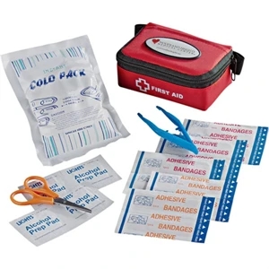 Staysafe - Compact 28 Piece First Aid Kit Includes A Red Zipped Nylon Case, Bandages And More