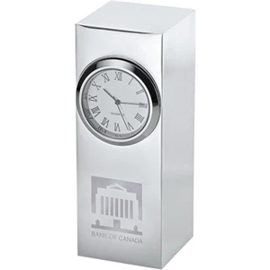 Radiance - Stylish Silver-plated, Zinc Alloy Analog Clock With Roman Numerals