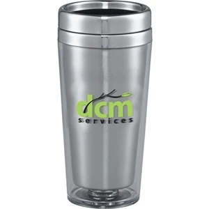 Glacier - San Plastic Tumbler With Stainless Steel Liner And Thumb Slide Lid, 16 Oz
