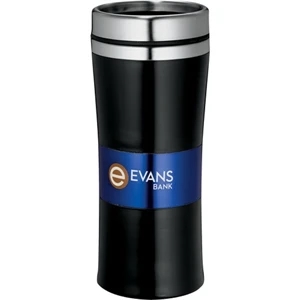 Cornado - Plastic 16 Oz Tumbler With Stainless Steel Liner. Push-on Thumb-slide Lid