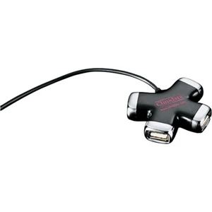 Cross (r) - Black Abs Plastic, Cross Usb 4-port Hub V.2.0, Contains Four Usb Ports