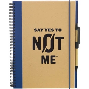 Journalbooks (r) Evolution (r) - Large Journal With 70 Sheets Of Lined Recycled Paper And Elastic Pen Holder