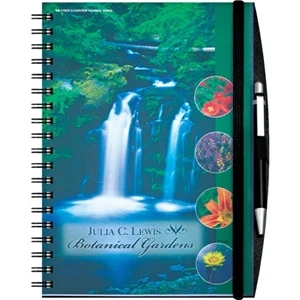 Reveal Journalbooks (r) - Journal With Full-color, Heavy, Coated Insert Page In Cover. Elastic Closure