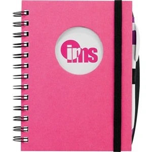 Frame Journalbooks (r) - Chipboard Journal With Circle Die-cut Window Cover