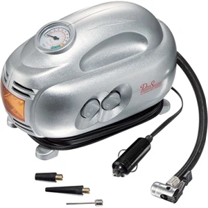 Silver Abs Plastic Heavy Duty Air Compressor, Measures Up To 260 Psi., 12 Volts