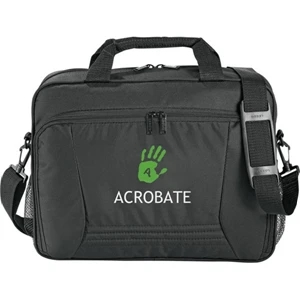 Eclipse (tm) - 600d Polycanvas Deluxe Business Briefcase, Features A Zippered Main Compartment