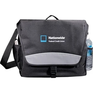 Excursion (r) - Black 600d Polycanvas Cargo Messenger Bag With An Organizer Under Flap