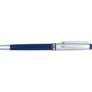 Luxe Redmond - Brass Roller Ball Pen. Classic Styling With Removable Brass Cap. Blue Ink