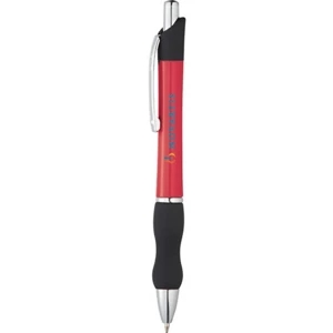 Scripto (r) - Abs Ballpoint Pen With Bright Candy-coat Barrel With Ultra-curvaceous Rubber Grip