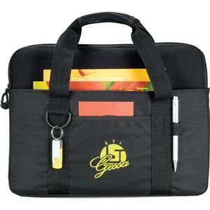 Tuck - Computer Briefcase With Laptop Sleeve Made Of Faux Neoprene And 600d Polycanvas
