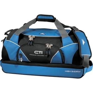 High Sierra (r) Crunk Cross (r) - 600 Denier Polycanvas Sport Duffel Bag. Front Pocket With Deluxe Organizer