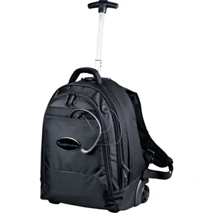Navigator (tm) - Deluxe Rolling Backpack Made Of 840d Nylon With Telescoping Handle And Inline Wheels