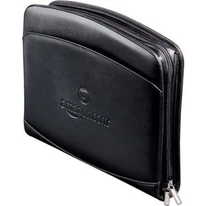 Milano Deluxe Versa-folio (tm) - Portfolio With Zippered Closure, Built-in Calculator, And Multiple File Pockets