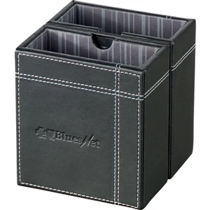 Crossroads - Black Ultrahyde Pencil Cube Frame, A 2-in-1 Hinged Desktop Organizer