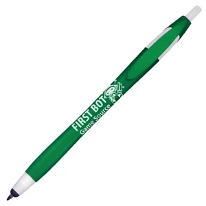Kontour Stylus (tm) - 1 Color Imprint - Green - Retractable Ballpoint Pen Hidden Inside The Stylus