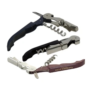 Waiter's Corkscrew With Double Lever Corkscrew; With Stainless Steel Blade