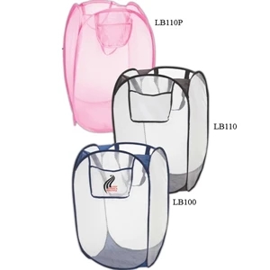 Royal Trim - Folding Laundry Bag, Collapsible Mesh Bag With Colored Trim