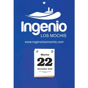 Sullivan (tm) - Spanish Daily Date Wall Calendar, 8 3/8" X 12 3/8" Back And 6" X 5 1/2" Pad
