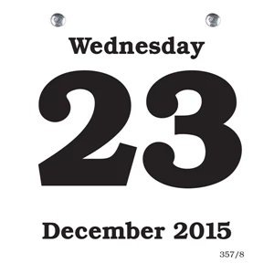 Sullivan (tm) - Daily Date Refill Calendar Pad With 4 1/4" X 4 3/4" Pad And 2 3/4" Punch