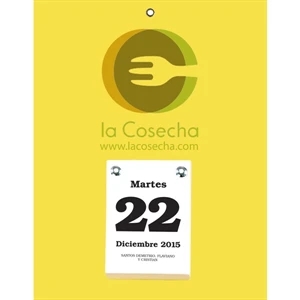 Sullivan (tm) - Spanish Daily Date Calendar With 7" X 9" Back And 2 5/8" X 3 3/4" Pad