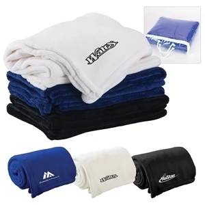 50" X 60" Fleece Blanket Is Soft, Large Enough To Share And Comes In Sporty Colors