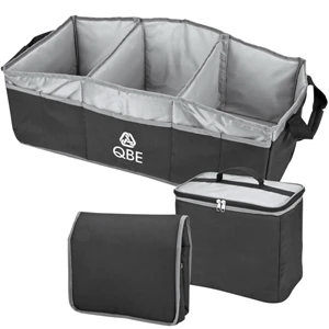 Trunk Organizer Has Three Large Compartments With Heat Sealed Peva Lining