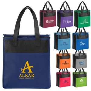 Koolie - Black Non-woven, Heavy Polypropylene Material With Bold Color Accent Pocket