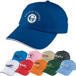 Unstructured Sport Sandwich Cap Made From Cotton Twill With 6 Panel Medium Profile