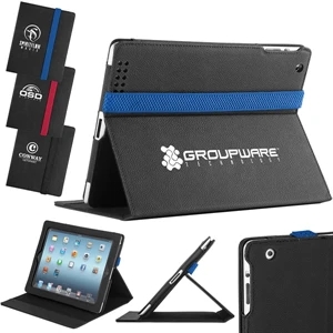 Cosmic - Black Leatherette Book Cover With Contrasting Color Elastic Band Closure