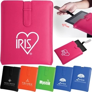 Lunar - Colorful Pull-up Sleeve Made Of Textured Leatherette And Matching Color Stitching