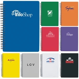 Translucent Notebook Is Spiral Bound With 80 Lined Pages, 5 1/2" W X 7" H