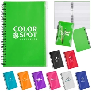 Toucan - Journal Book Is Spiral Bound With Attached Ziploc (r) Zippered Pocket On Cover