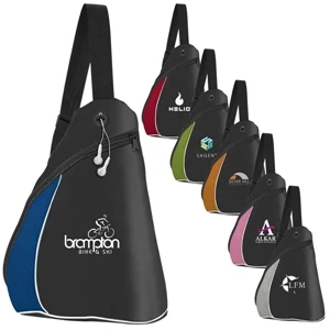 Color Splash Side Sling Pack Is Made From 420 Denier Polyester With 4" Gusset