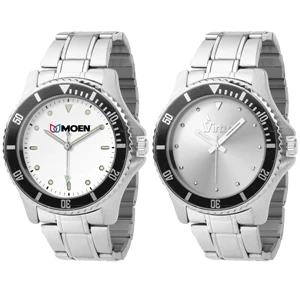 Diver Design Analog Wrist Watch With Quartz Movement And Scratch Resistant Lens