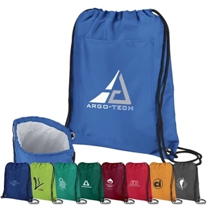 Recreation - Cooler Pack Made With Polyester With Bold Color And Black Drawstring Cord