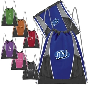 Color-me - Youth 600 Denier Polyester Sport Pack Has Drawstring Construction And Mesh Pockets