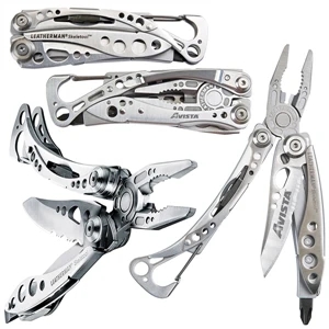 Skeletool (r) Leatherman (r) - Combination Knife/tool Set. Stainless Steel Body. 4" Closed