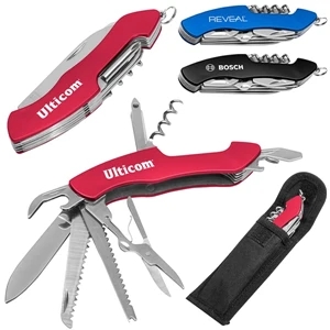 Chipper - Stainless Steel Multi-tool With Plastic Contour Case And Black Polyester Carry Case