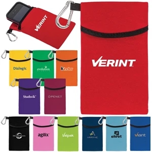 Kangaroo Tech - Phone Case Made Of Polyester And Foam Blend With Attached Carabiner, Universal Size