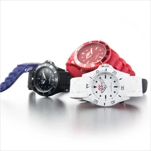 Infinity - Analog Wrist Watch With Second Hand, Silicone Strap And Japan Date Movement