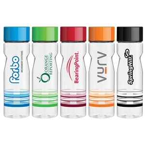 Catalina - 30 Oz. Bpa Free, Translucent Color Water Bottle With Notch Design And Twist On Lid
