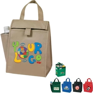 Egreen - Lunch Bag With Bottle Pocket, 90g Non Woven Polypropylene, Insulated