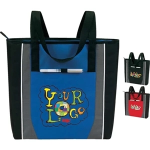 Prime - A Zip Tote: Poly 600d Plus Linen. Great For Promotional Events, Trade Shows, Etc