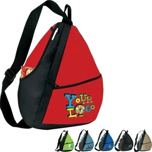 Elite (r) - Sling Backpack. Poly 600d. Approximate Size: 14" X 18" X 5.5"